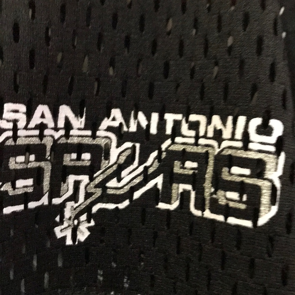 San Antonio Spurs jersey mesh gray black size L - Picture 4 of 5
